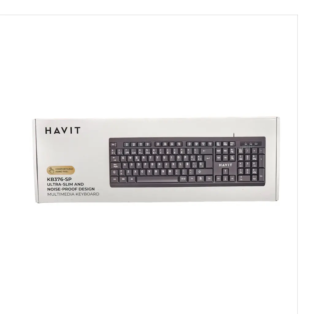 TECLADO USB NEGRO HAVIT ESPAÑOL