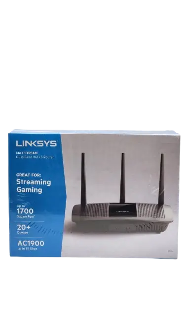 ROUTER LNKSYS MAX-STREAM GAMER AC1900 GIGABIT DOBLE BANDA WIFI 5 VELOCIDAD HASTA 1.9Gbps 2.4Ghz Y 5Ghz