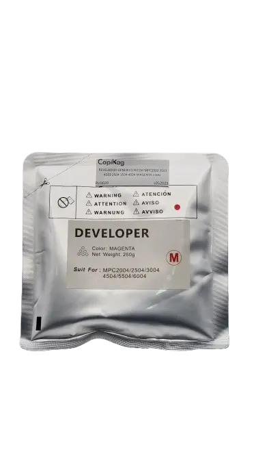 REVELADOR GENERICO RICOH MPC2503 3503 4503 2504 3504 4504 MAGENTA 250G