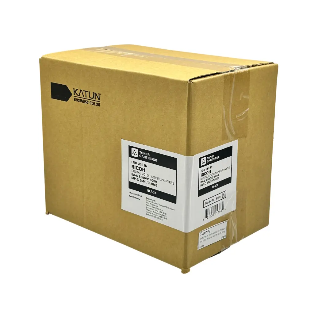CARTUCHO DE TONER NEGRO RICOH MP C6503 C8003 IM C6500 IM C8000 (KATUN) 1144g
