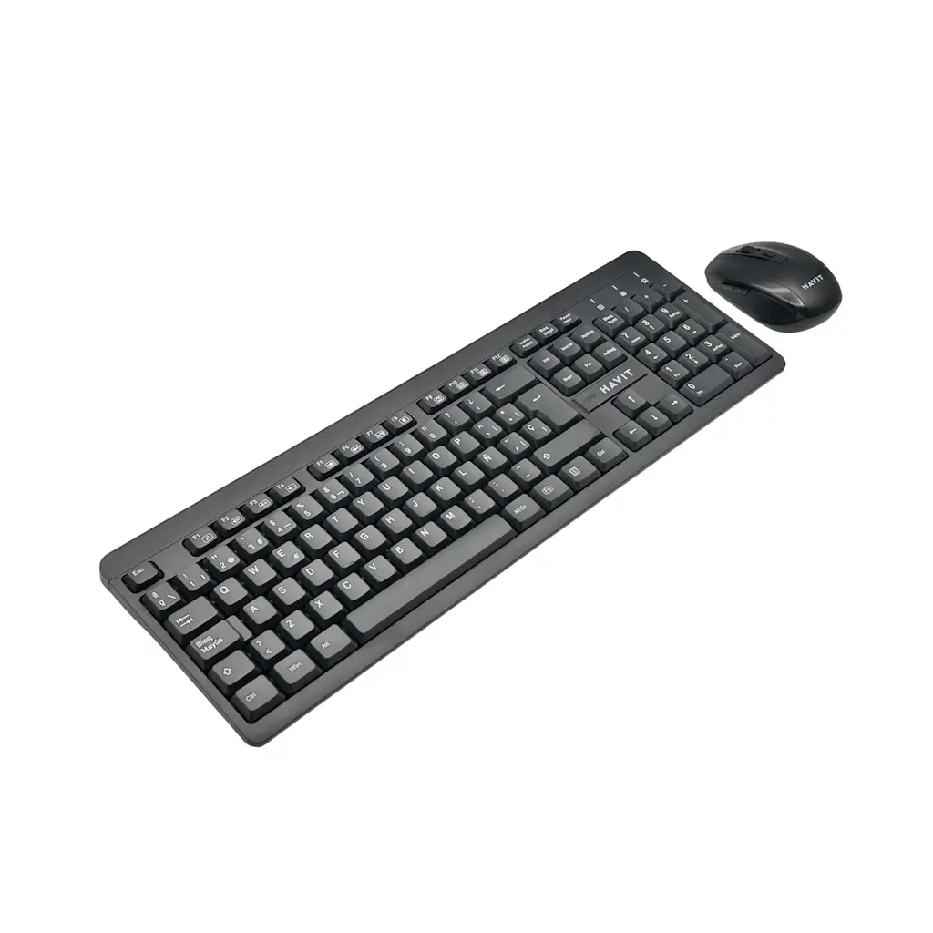 KIT TECLADO/ MOUSE HAVIT  INALAMBRICO KB260GCM CM NEGRO