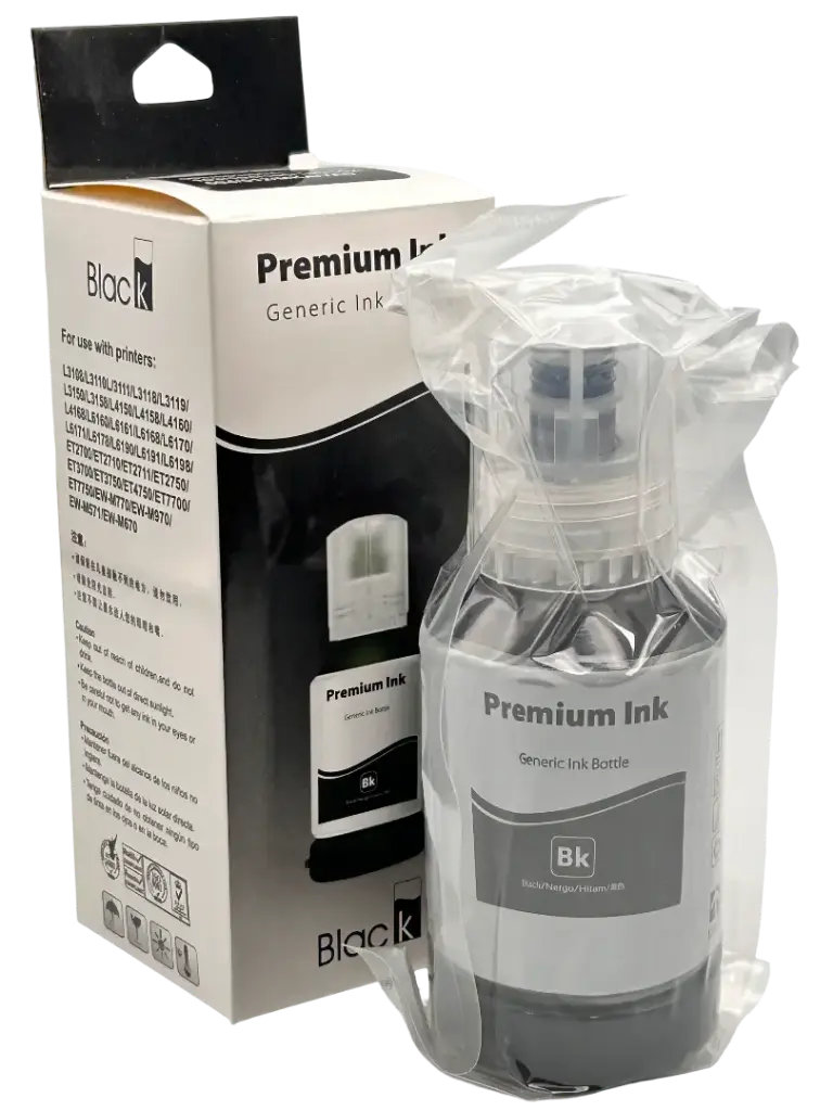 TINTA PREMIUN INK NEGRO EPSON T544 L1110 L1210 L3110 L3150 L3160 L3210 L3250 L3251 L3260 L5190 L5290 127 ML