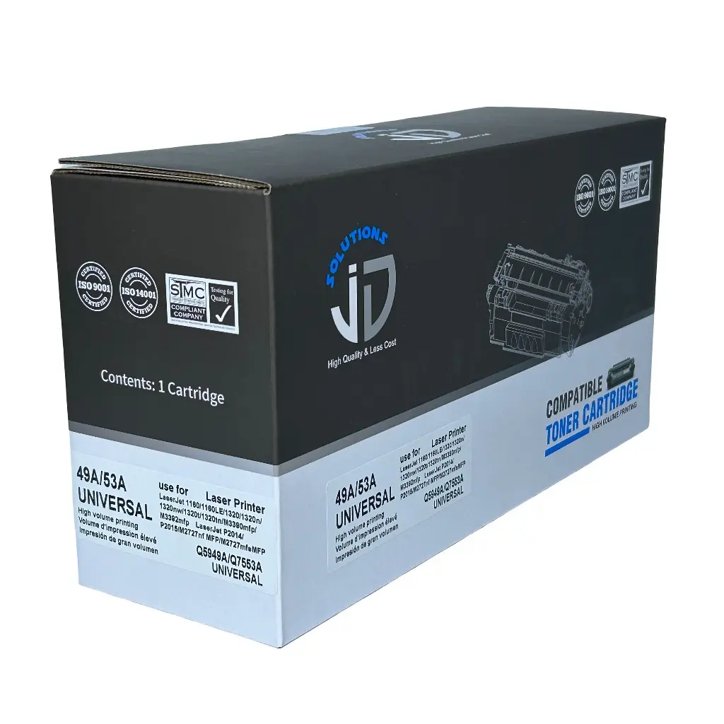 CARTUCHO DE TONER HP 7553A 5949A LASER JET 1160 1160LE 1320 1320N 1320NW 1320LN M3380MFP M3392MFP P2014 P2015 M2727 M2727MFE JD