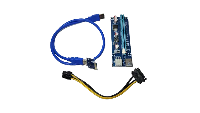 ADAPTADOR DE TARJETA VERTICAL RISER USB 3.0 PCI-E MINERO (REFURBISHED)