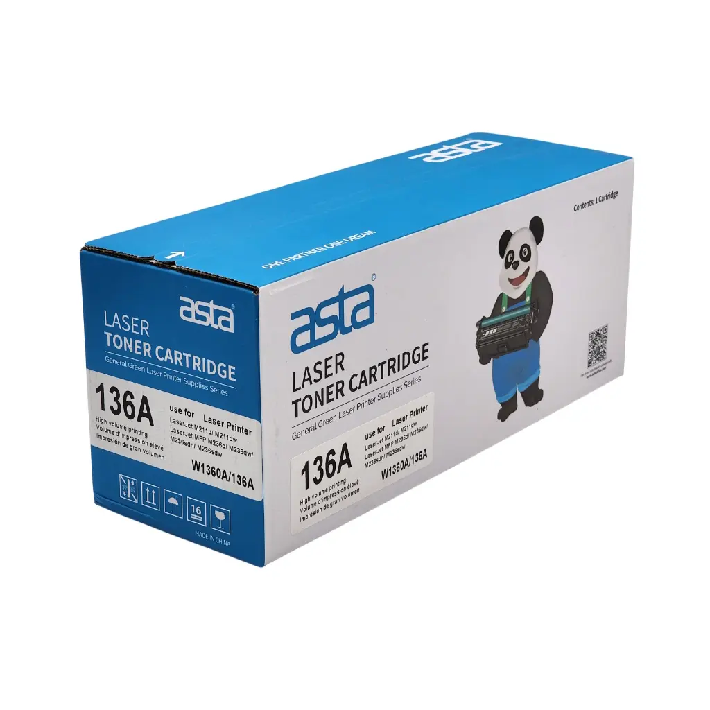 CARTUCHO DE TONER ASTA HP 136A W1360A M211 MFP M236 SIN CHIP