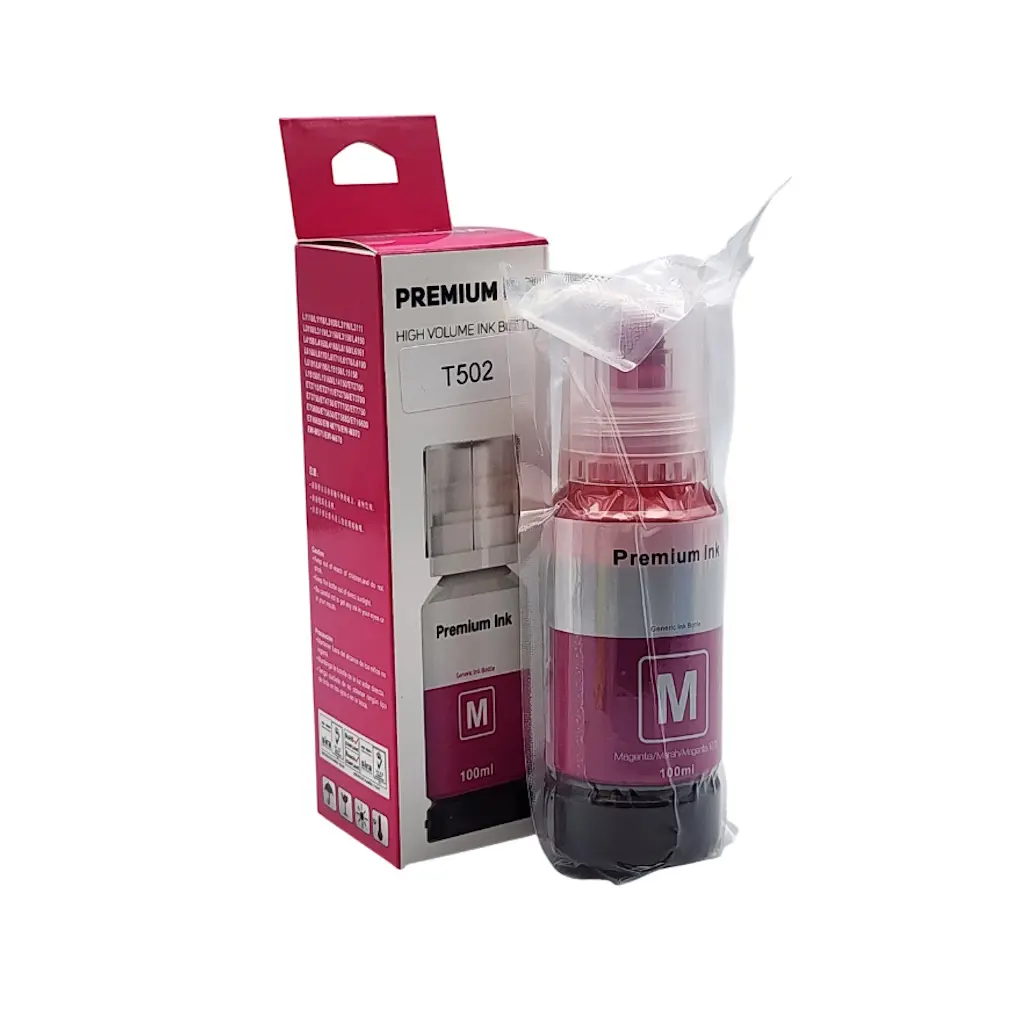 TINTA PREMIUN INK MAGENTA EPSON T502 ET2700 2750 3700 3750 4750 4760 3760 3710 ST2000 3000 4000 100ML