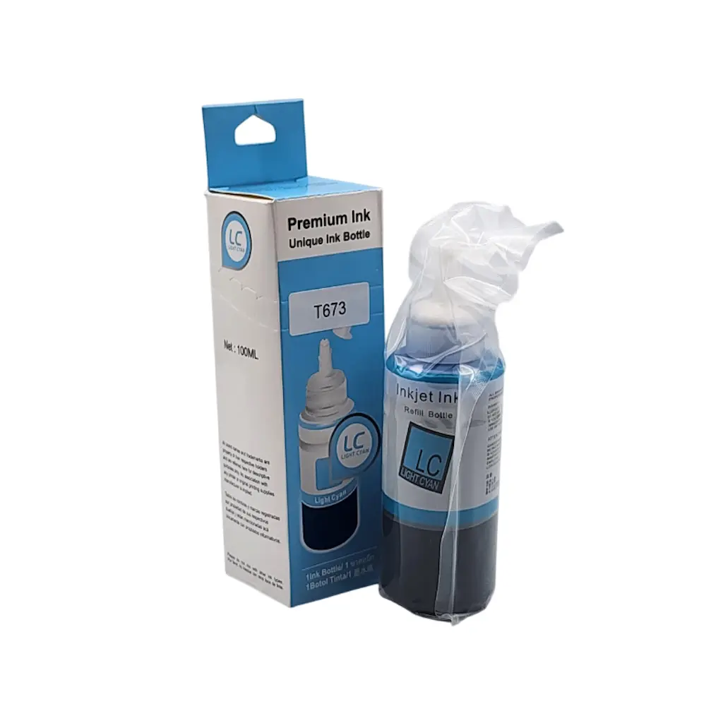 TINTA EPSON T673 L805 L810 L850 PREMIUN INK CIAN CLARO 100ML