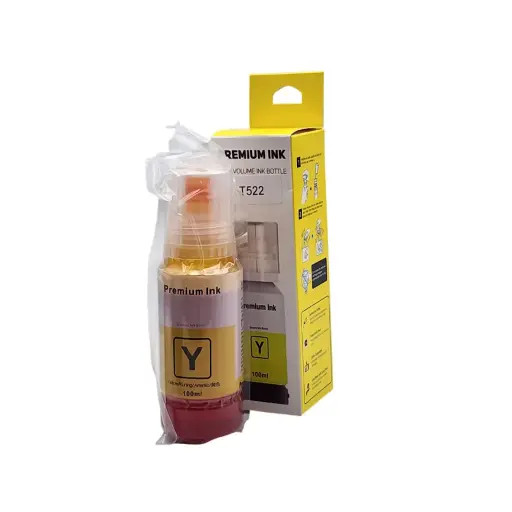 [TI0031] TINTA EPSON AMARILLO T522 ET-2720 ET-2800 ET-2803 ET-4800 ET-4700 PREMIUN INK 100ML