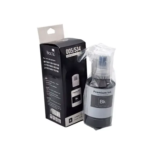 [TI0040] TINTA PREMIUN INK NEGRO EPSON T534 M1120 M1180 M2170 M3170 M3180 127ML