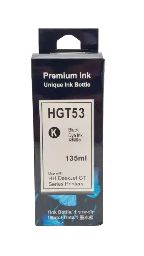 [TI0011] TINTA HP GT 53 XL NEGRA INK TANK 319 410 419 SMART TANK 500 502 508 511 514 515 518 519 530 531 532 PREMIUN INK  135ML
