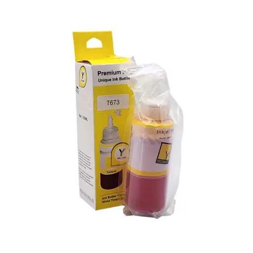 [TI0044] TINTA EPSON T673 L805 L810 L850 PREMIUN INK AMARILLO 100ML