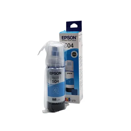 [XT0139] TINTA EPSON T504 L4150 L4160 L6161 L6171 L611 CIAN 70ML ORIGINAL