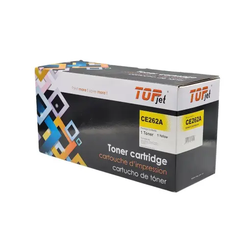 [CA0119] CARTUCHO TOPJET AMARILLO HP CE262A 647A CP4025 CP4525