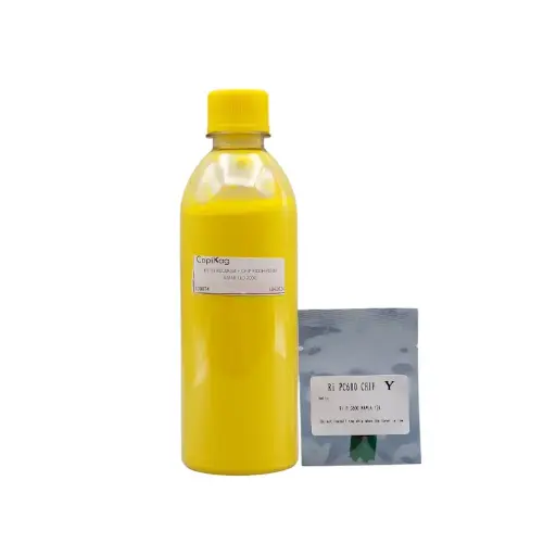 [TO0074] KIT DE RECARGA DE TONER + CHIP RICOH PC 600 YELLOW/AMARILLO 200G