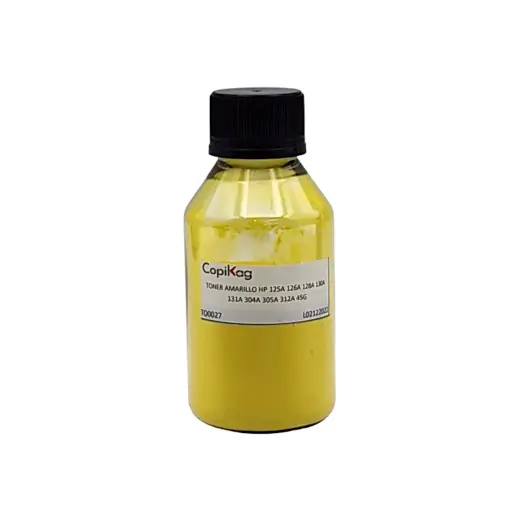 [TO0027] TONER COLOR YELLOW/AMARILLO HP 125A 126A 128A 130A 304A 305A 312A CANON CRG131 45G