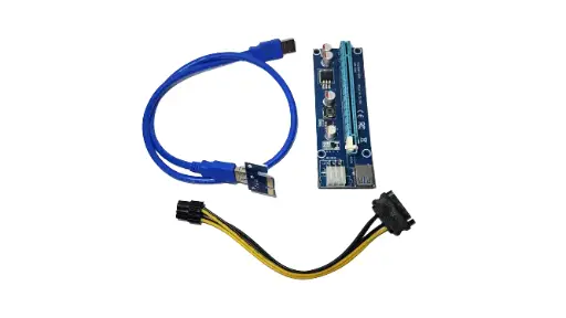 [US0066] ADAPTADOR DE TARJETA VERTICAL RISER USB 3.0 PCI-E MINERO (REFURBISHED)