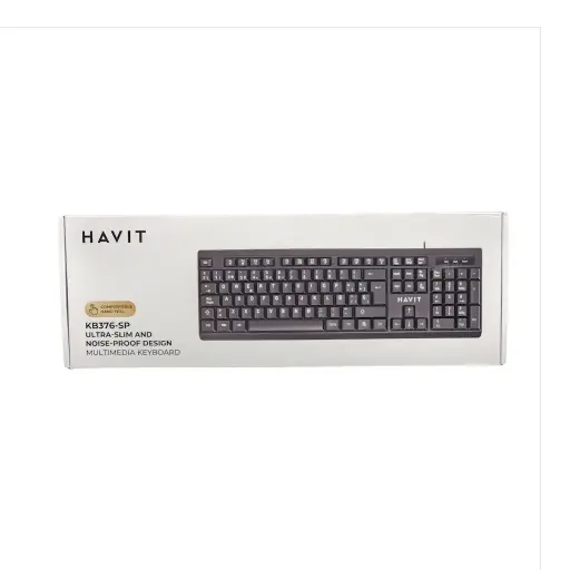 [PC0007] TECLADO USB NEGRO HAVIT ESPAÑOL