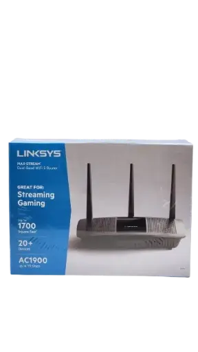 [XT0203] ROUTER LNKSYS MAX-STREAM GAMER AC1900 GIGABIT DOBLE BANDA WIFI 5 VELOCIDAD HASTA 1.9Gbps 2.4Ghz Y 5Ghz