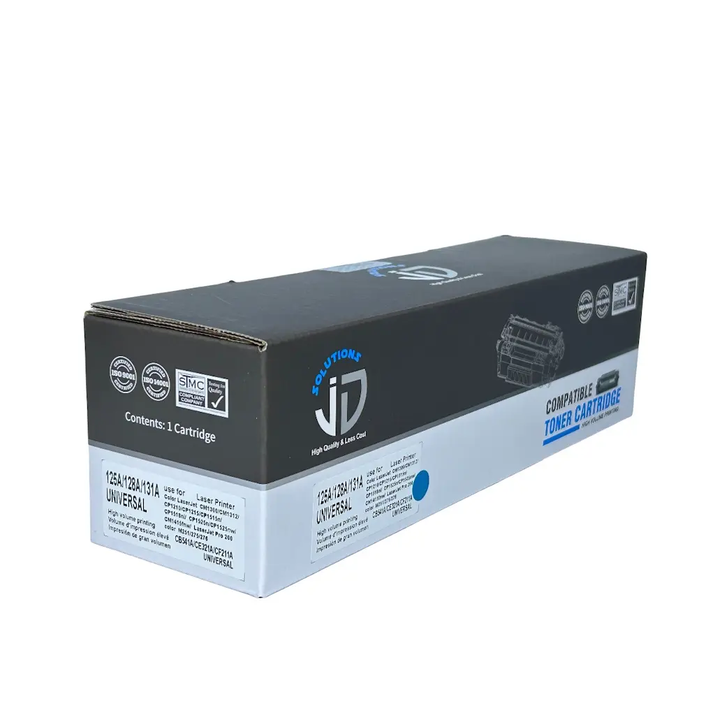 [CA0015] CARTUCHO DE TONER CIAN HP 541A 125A 128A CRG131 CP1215 1515 1518 1525 CM1312 1415 M251 276 CANON LBP5050 8040 8050 8080 JD