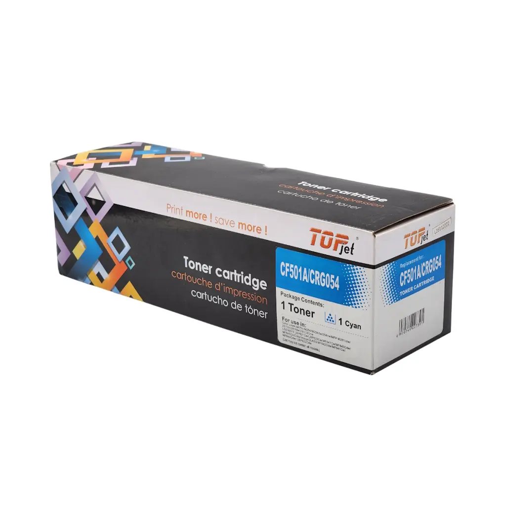 [CA0104] CARTUCHO DE TONER HP CF503A 202A PRO M254 M281 CANON LBP620 622 MF640 MF642 MF644 CIAN TOPJET