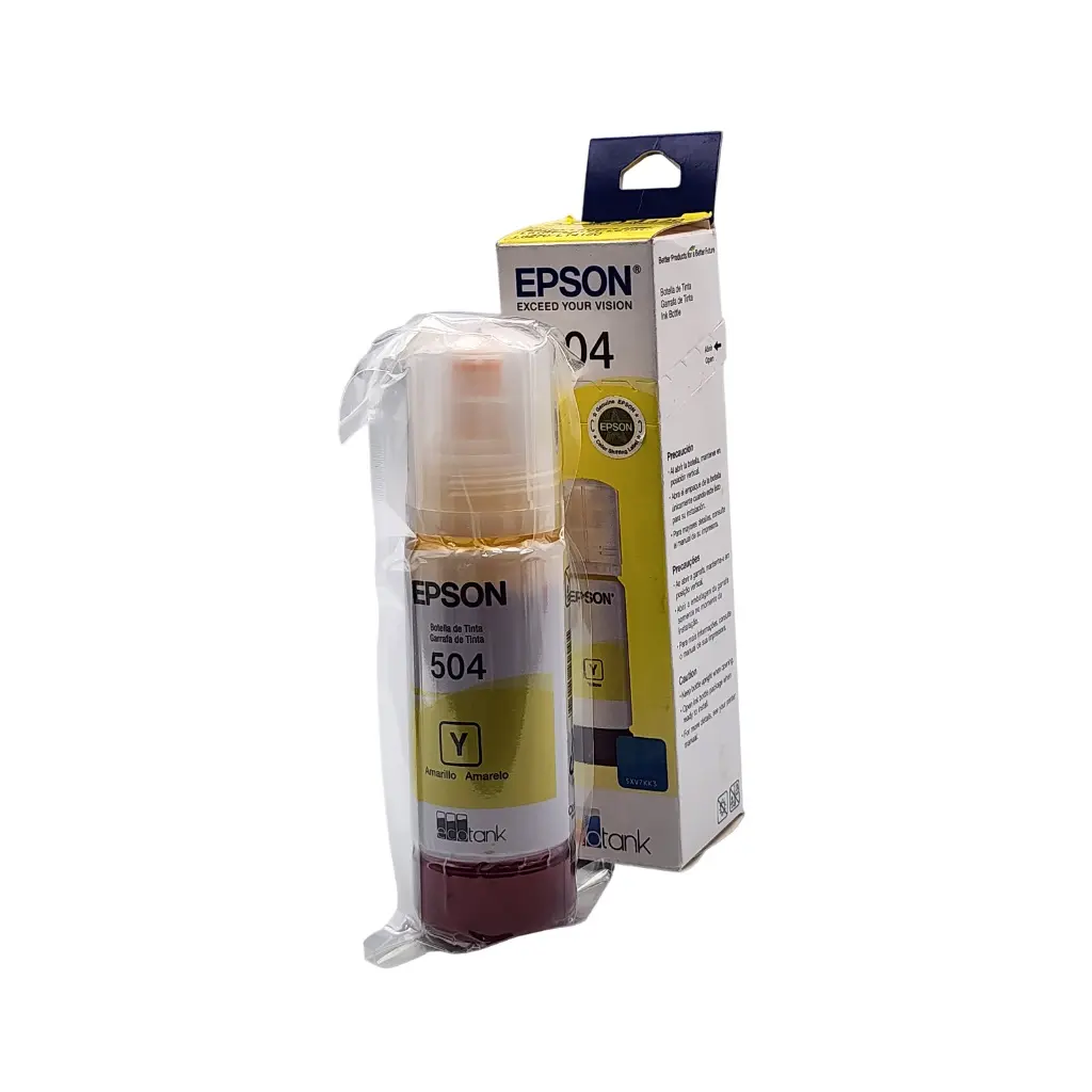 [XT0141] TINTA EPSON T504 L4150 L4160 L6161 L6171 L611 AMARILLO 70ML ORIGINAL