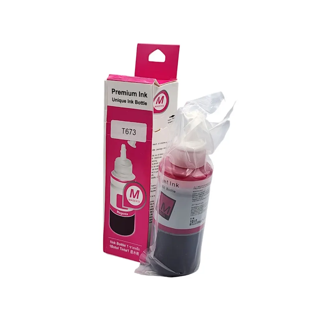 [TI0043] TINTA EPSON T673 L800 L805 L810 L850 PREMIUN INK MAGENTA 100ML